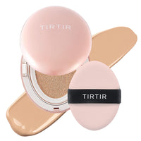TIRTIR Mask All-Cover Cushion Foundation, Full coverage, Skin fit, Satin Glow Finish, Korean Cushion Foundation #24N LATTE, 4.5g