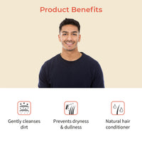 Vedix Ayurvedic Shampoo for Dry and Frizzy Hair, Vikleda Deep Conditioning Customized Sulfate Free Men Shampoo with Wheat Germ, Jojoba & Yashtimadhu, 100 ml