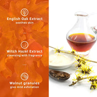 Ustraa Rebel Cologne Soap with Oak & Walnut, 6 x 125 gm (Pack of 6) | Triple-milled Soap | Mild Exfoliation with Walnut Granules | Gives Lasting Fragrance