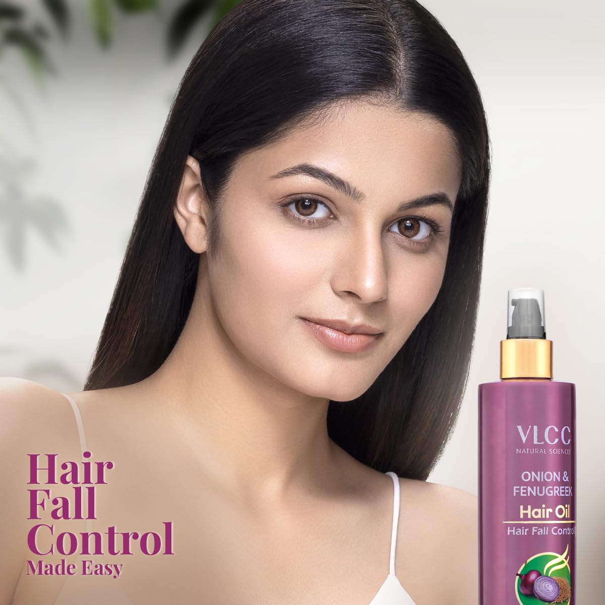 VLCC Onion & Fenugreek Hair Oil - 200ml | Deep Nourishing Hair Oil for Strengthening Hair Follicles. Thicker, Stronger, Frizz-Free Hair | Paraben Free | with Onion, Fenugreek, Almond & Black Seed