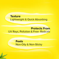 Khadi Natural Vitamin C + Hyaluronic Acid Sunscreen Aqua Gel Spf 50 Pa+++ For All Skin Types | Light Weight Formula | Provides Hydration | Non Sticky | No White Cast | 100Gm, 1 Count