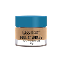 Beauty Berry Full Coverage Concealer, Easy to Blend, Ultra Lightweight & Long Lasting Concealer | Creamy Texture, Highly Pigmented, Waterproof Concealer for Face Makeup (NATURAL GLOW-09, 1)