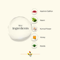 Ashpveda Ayurvedic Face Wash with Kashmiri Saffron and Neem | Natural Face Cleanser for Daily Skin Exfoliation and Brightening | Chemical Free Organic Herbal Facewash (100 ml)