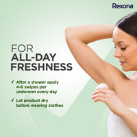 Rexona Aloe Vera Underarm Roll On Deodorant For Women, Antiperspirant, Removes Odour, Keeps Skin Fresh & Clean, Alcohol Free, Skin Friendly, 50 ml (Pack of 2)