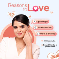 Dazller College Makeup Essentials 3 - All Nighter Trio|Kajal|Mascara|Eyeliner|Water-Resistant|Smudge-proof|Starter Makeup Kit for Women|5.95g