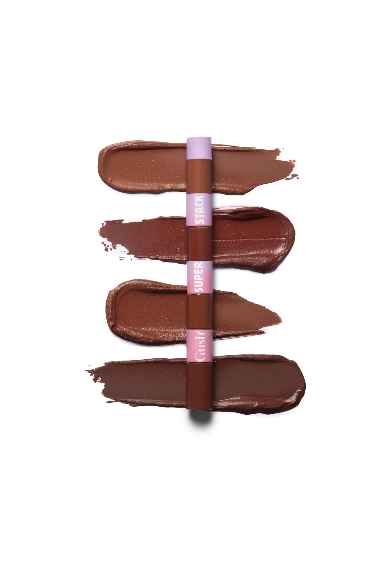 Gush 4 In 1 Matte Liquid Lipstick, Waterproof & Smudgeproof, Non Sticky & Non Drying, Highly Pigmented, Long Lasting Hydrating Formula With Shea Butter & Jojoba Oil To Prevent Dryness (Brown-8.4ml)