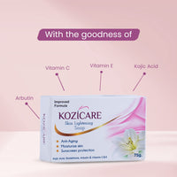 Kozicare Kojic Acid Soap & Glutathione Soap | Body Tan Removal Soap | Bath Soap for Men & Women | Bath Soap Combo Offers | Reduces Dark Spots & Hyperpigmentation | For Glowing Skin - Pack of 3