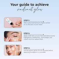 Million Colors Illuminating Strobe Cream for Face | Rose Gold Strobe Cream + Primer + Face Highlighter | Hydrating Makeup Base with SPF | Infused With Hyaluronic Acid, Niacinamide, Jojoba Oil & Shea Butter for Radiant Skin 30Ml