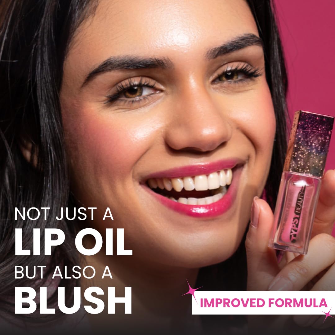 Typsy Beauty Shade Shifter PH Reactive Colour Changing Lip & Cheek Oil PH-Enomnal I Nourishing with Acai Berry & Hibiscus Oil Extracts I Unique Pink Shade Based on Skin's PH I Formulated In Italy 6.4g
