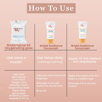 O3+ Radiance Skincare Combo With Bridal Facial Kit Oxygenating Glow Skin 81g,Bridal Radiance Facewash 75g & Sunscreen 75g