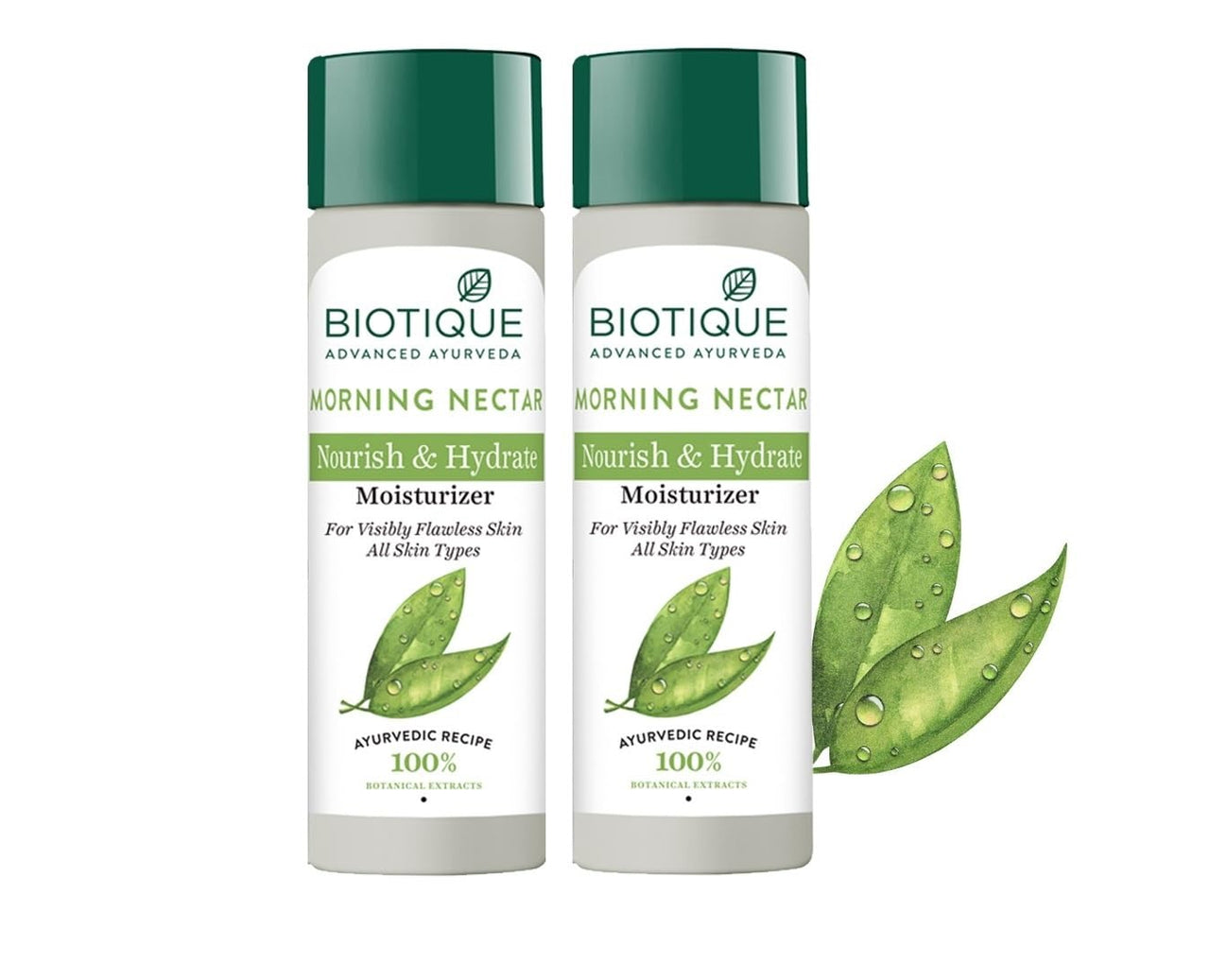 Biotique Bio Morning Nectar Moisturizer Lotion For All Skin Types, 120Ml (Pack Of 2)