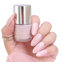DeBelle Gel Nail Polish Peony Blossom (Nude Nail Paint)|Non UV - Gel Finish |Chip Resistant | Seaweed Enriched Formula| Long Lasting|Cruelty and Toxic Free| 8ml