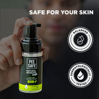 Pee Safe Natural Intimate Wash for Men | Tea Tree Essential Oil | Ayurvedic | Mens Intimate Wash | Men Genital Wash | Mens Ball wash | Men's Intimate wash 100ml
