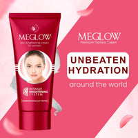 Meglow Women Fairness Combo Pack of 2- Fairness Cream (50g) with Aloevera Extract & Vitamin E |Instant Glow Facewash 70g With Skin Brightening and Luminizing |Paraben Free Formula