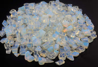 Natural Chip Stone Beads Opalite 5-8mm About 400 Pieces Irregular Gemstones Healing Crystal Loose Rocks Bead Hole Drilled DIY for Bracelet Jewelry Making Crafting (5-8mm, Opalite)