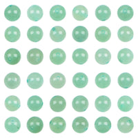 Bymitel 210pcs Natural Crystal Beads Stone Gemstone Round Energy Healing Loose Beads with Stretch Cord for Jewelry Making Bracelets Anklets (Green Aventurine, 4mm 210pcs) Green Aventurine