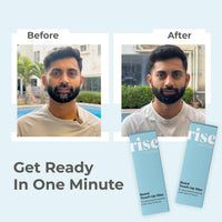 Rise for Men Beard Touch-Up Wax | Quick Grey Hair Fix | Apply In One Minute | Natural Look | Smudge & Water Proof | No Side Effects