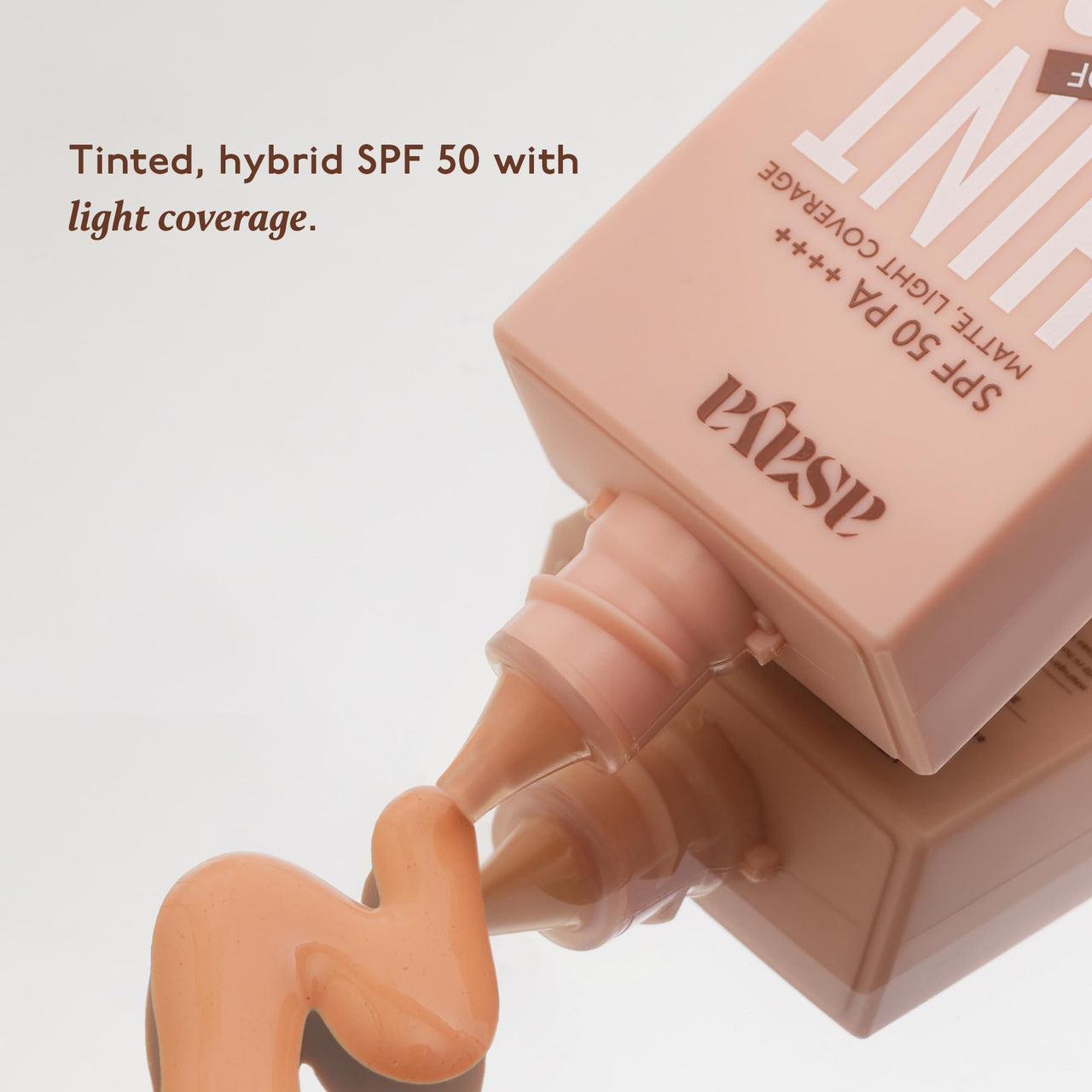 Asaya under one sun hint of tint tinted sunscreen 50SPF PA++++matte light coverage summer sand 40ml