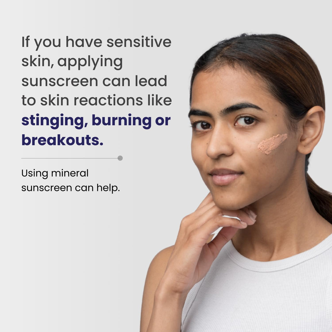 RE' EQUIL Sheer Zinc Tinted Sunscreen, 100% Mineral-Based Sunscreen UVA, UBV, & IR Protection, Water Resistant With SPF 50 PA+++ For All Skin Types, 50g