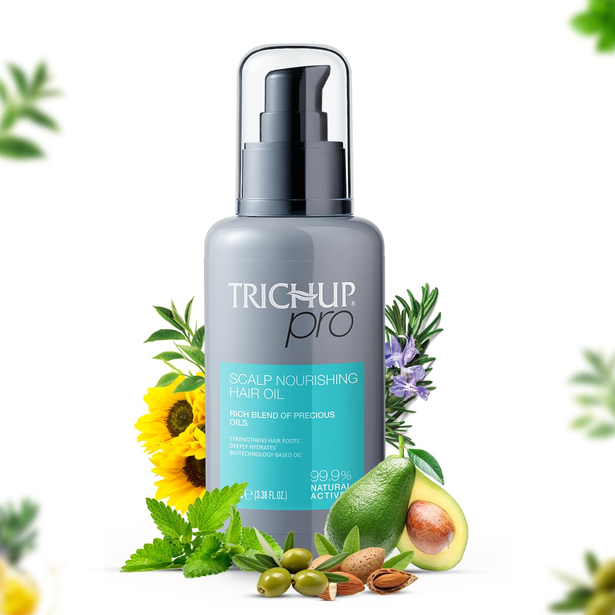 Trichup Pro Scalp Nourishing Hair Oil - 100 ml | Blend of Algae & Rosemary Oil | Deeply Hydrate Overall Scalp | Ultimate Frizz Control | Prevent Hair Breakage & Stimulates Blood Circulation in Scalp