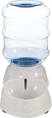 Basics Gravity Pet Waterer for Cat, Dog, Small, 1 Gallons Capacity, Gray