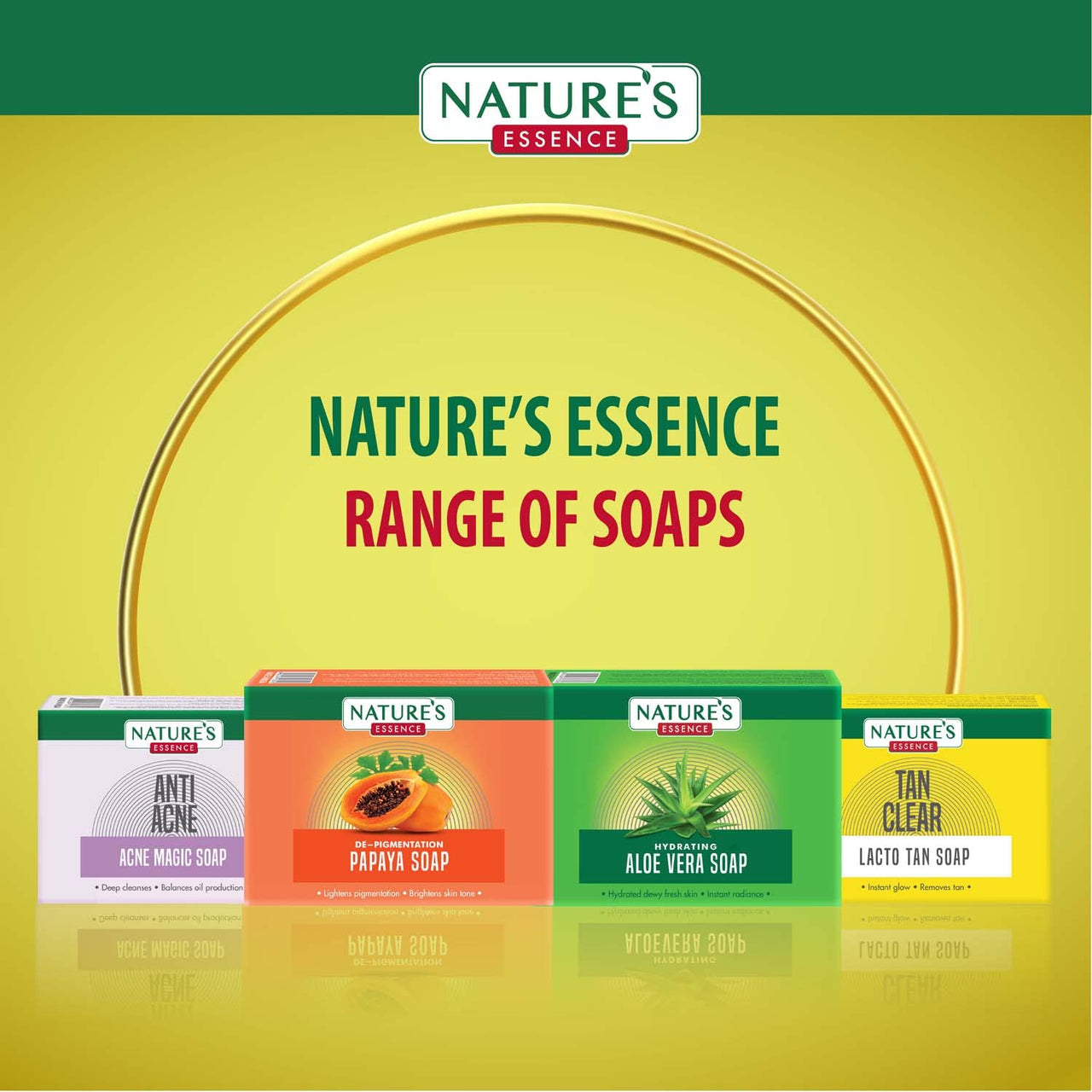 NATURES ESSENCE Caressence Lacto Tan Soap, 75G