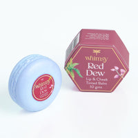 Whimsy Lip & Cheek Tint - Red Dew - with Goodness of Jojoba Oil, Nourishes & Hydrates Dry Chapped Lips, Blush for Teens and Preteens (Red Dew)