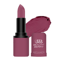 Beauty Berry Soft & Matte Moisturizing Velvet Lipstick For Women - Long-Lasting, Hydrating, High-Pigment Color. (Shade 15)