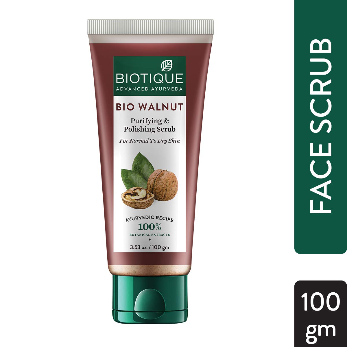 Biotique Almond Oil Ultra Rich Body Wash, Botanical Extracts, 200ml & Bio Walnut Purifying & Polishing Scrub, 100g