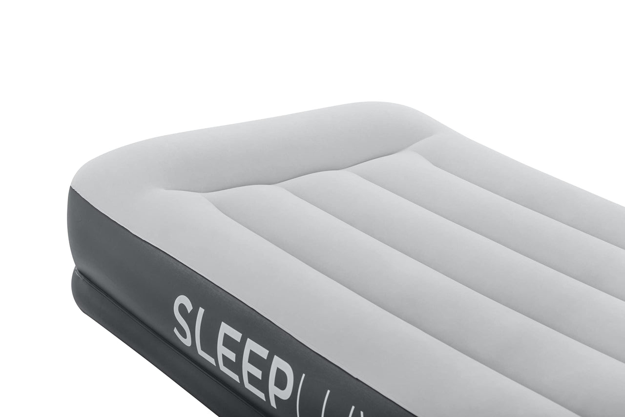 SleepLux Durable Inflatable Air Mattress with Built-in Pump, Pillow and USB Charger King 22"
