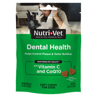 Nutri-Vet Dental Health Soft Chews for Dogs | Helps Control Plaque and Tartar Buildup | Natural Hickory Smoke Flavor | 70 Count , 6 oz
