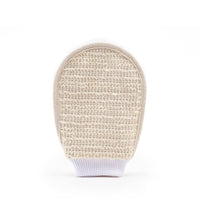 mCaffeine Exfoliating Gloves for Body Cleansing and Scrubbing | Bath Glove - made of 100% Natural Fibre | Gentle on the Skin | Sustainable, Unisex | Easy to Use