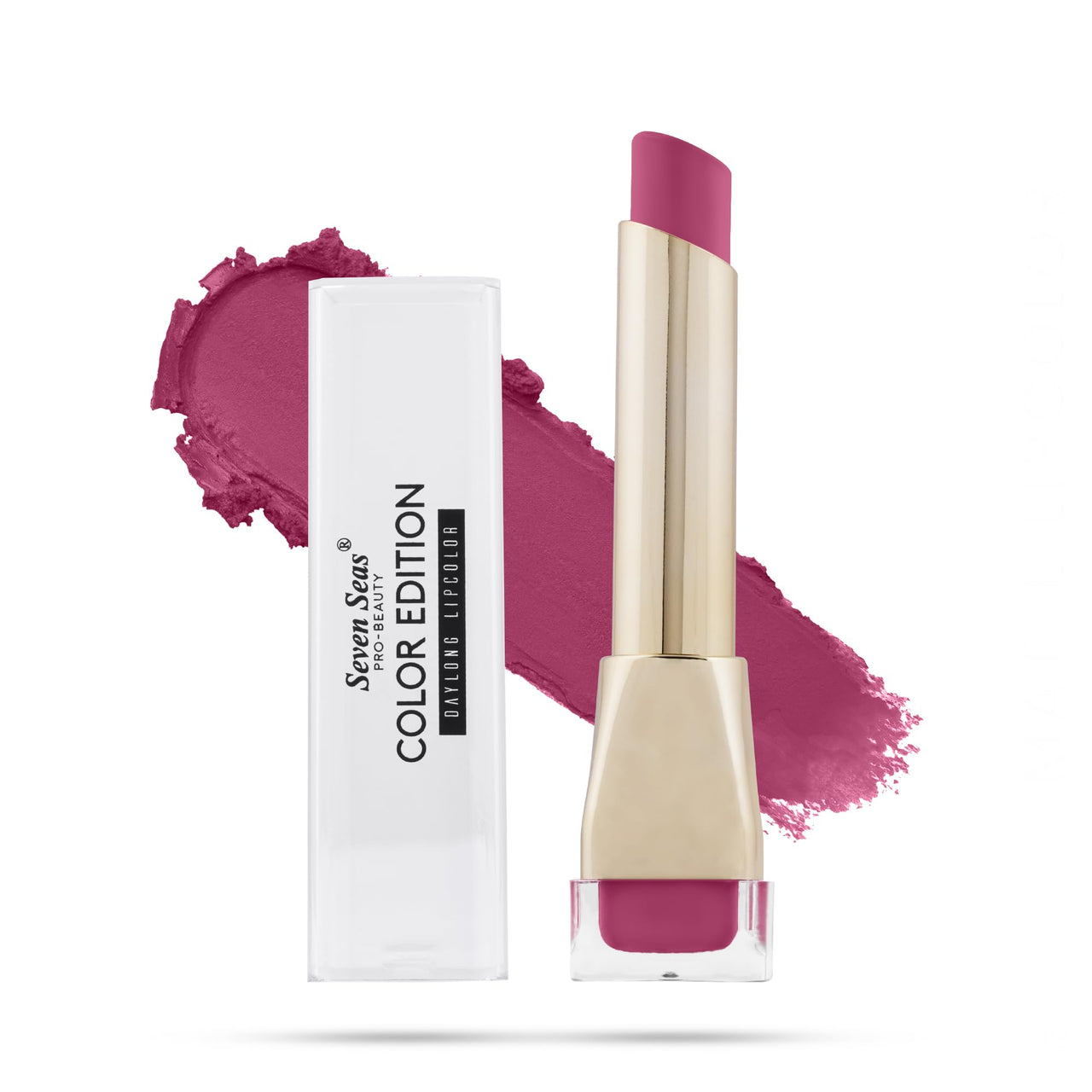 Seven Seas Color Edition Matte Lipstick | Highly Pigmented | Long Lasting | Waterproof | Smudgeproof | Single Coat Application | Lipstick for Women (319, 3.5G)