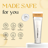 Care Addict Encapsulated Sunscreen SPF 50 For Dry Skin With Pa++++ | Broad Spectrum UV A, UV B & Blue Light Protection | Contains Ceramides & Hyaluronic Acid | No White Cast | For All Skin Type | 50G