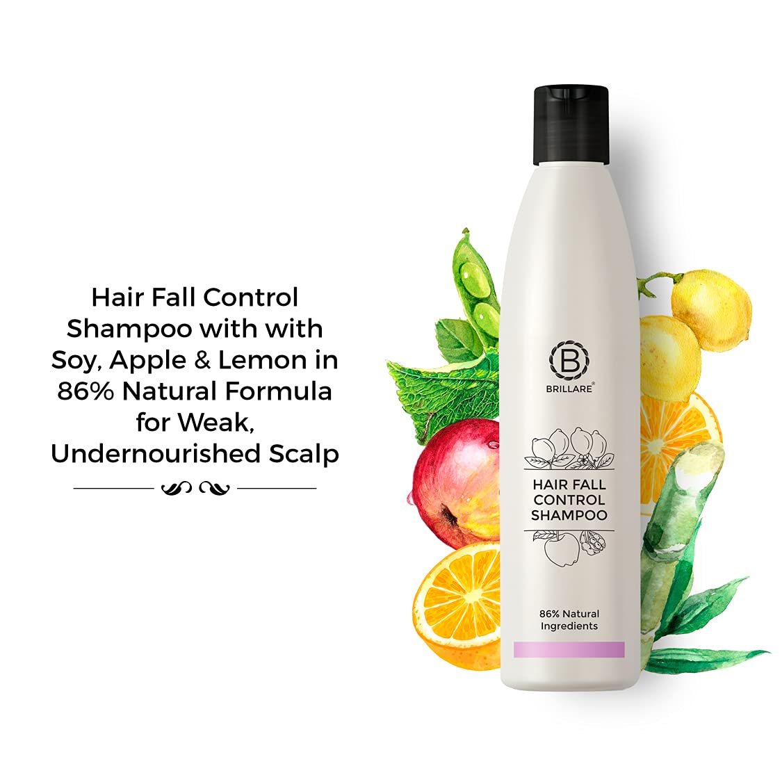 Brillare Hair Fall Control Shampoo, 300 ml & Brillare Hair Fall Control Mask, Hair Conditioner, 125g