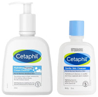 Cetaphil Gentle Skin Cleanser 125 ml Hydrating with Niacinamide Vitamin B5 Hydrating foaming Cream to Foam Cleanser 236ml Niacinamide ProVitamin B5 & and Aloe Gentle Cleansing