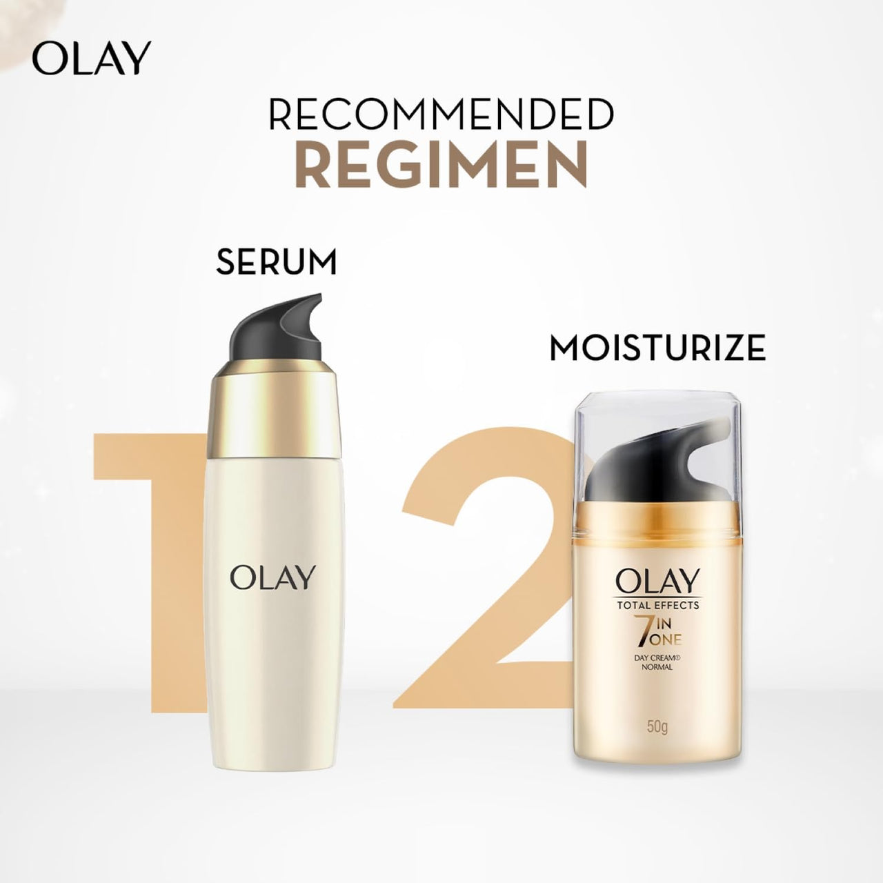 Olay Total Effects Day Cream | Fights 7 Signs of Ageing | With Niacinamide and Green Tea Extracts | Normal, Oily, Dry, Combination Skin | 50g