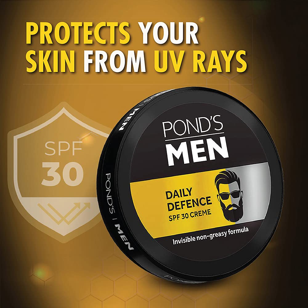 POND's  Men Daily Defence Spf 30 Face Crème For Normal Skin, 55 G, Pack Of 1