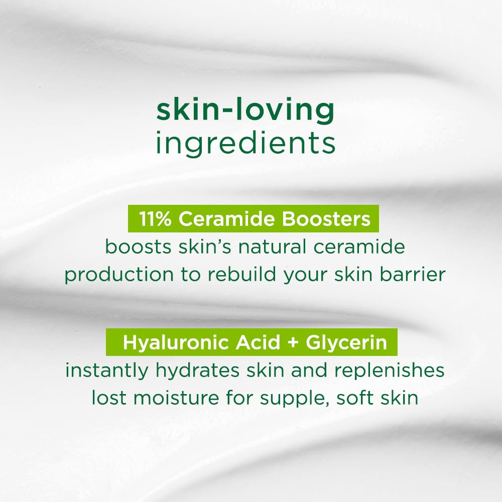 simple Active Skin Barrier Care Replenishing Cream Face Cleanser 150Ml For Dry, Sensitive Skin, With 11% Ceramide Boosters, Hyaluronic Acid & Glycerin |For Women & Men