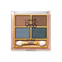 Lakmé 9 to 5 Eye Color Quartet Eye Shadow, Smokey Glam, 7 g