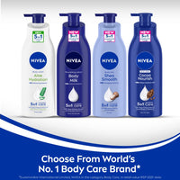 NIVEA Shea Smooth 400ml Body Lotion | 48 H Moisturization | With Deep Moisture Serum & Shea Butter | Non Greasy & Healthy Looking Skin