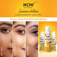 WOW Skin Science Sunscreen Gel For All Skin Types | SPF 55 PA++++ | With Glutathione & Aloe Vera Extract | Lightweight | Quick Absorbing | No White Cast | UVA & UVB Protection | 100 ml
