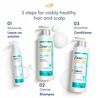 Dove Hair Therapy Dry Scalp Care Sulphate-Free Shampoo, No Parabens & Dyes, With Niacinamide, 380 ml