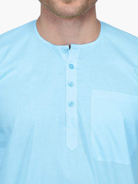 Rajubhai Hargovindas Men's  White Fine Cotton Short Kurta | Pack of 4 |