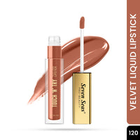 Seven Seas Touch N Try Velvet Liquid Lipstick | Matte Finish | One Swipe Application | Non Transfer | Water Proof | Liquid Lipstick for Women | Long Lasting Stay Up to 8 Hours (20, 4ML)