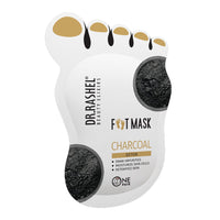 Dr.Rashel Charcoal Peeling Mask for Cracked Feet | Dead Skin Remover | Heel Peel Pedicure | At Home Foot Care | Lavender | Exfoliant Foot Crack Mask with Moisturising Agents