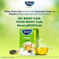 Tetley Loose Green Tea Leaves 500g, Classic Flavour, Immune With Added Vitamin C, Makes 400 Cups, Long Leaf Tea, 5X Antioxidants As An Apple