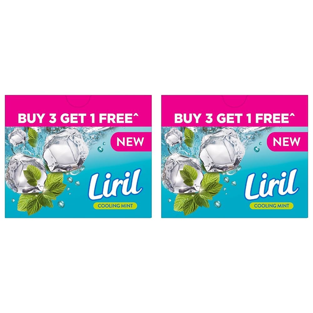 Liril Cooling Mint Soap 125g B3G1 (Pack of 2)