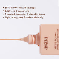 Asaya under one sun hint of tint tinted sunscreen 50SPF PA++++matte light coverage summer sand 40ml