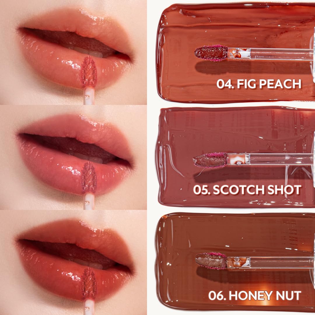 TIRTIR Waterism Tinted Lip Gloss #03 | SAND MOND, 4 g – Kiss Ready Lipgloss | 12H Long Lasting Non Sticky Natural Tinted Glow Korean Multiuse Cheek and Lip | Tint for Women gift